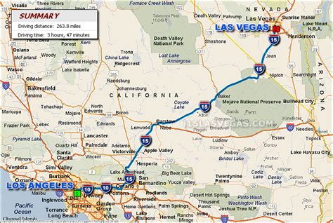 map la to las vegas.